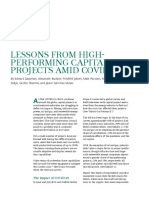 Lessons From High-Performing Capital Projects Amid Covid-19