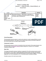 Fault Code 295 Barometric Pressure - Data Erratic, Intermittent, or Incorrect