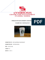 Operations Management Assignment Starbucks Corporation