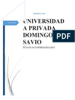 Finanzas Empresariales I