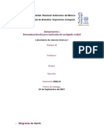 Anteproyecto 1 - Determinación Del Peso Molecular de Un Líquido Volátil