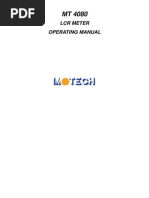 Manual Medidor LCR Motech 4080A