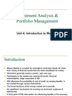 Investment Analysis & Portfolio Management: Unit 4: Introduction To Money Market