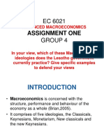 Macroeconomics Ideologies in Lesotho