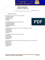 Prelim Exam Answer Key