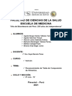 Tabla de Composición de Alimentos