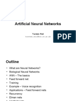 Artificial Neural Networks: Torsten Reil