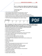 Full Name: Mock Test No 5-Grade 11 2021