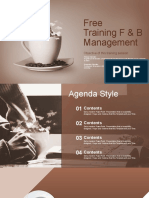 Free Training For Full Tools of F&B Management