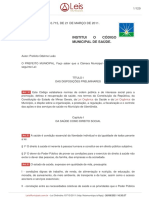 Codigo Sanitario Municipal Lei 10.715 03 2011