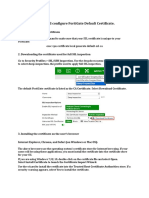 Install and Configure FortiGate Default Certificate