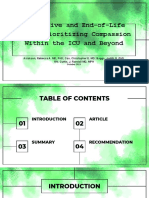 Palliative and End-of-Life Care: Prioritizing Compassion Within The ICU and Beyond