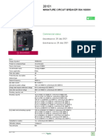 Product Data Sheet: Miniature Circuit Breaker 50A Ns80H