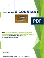 Spring Constant