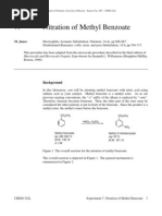 EXP 7 Nitration - Methylbenzoate SP2008