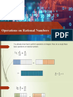 Operations On Rational Number Using Fraction Model