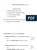 Interference Due To Thin Films (27.4 in Text)