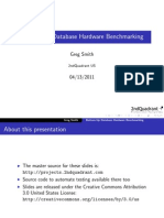 Bottom-Up Database Benchmarking