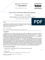 Basic Theory of Fractional Differential Equations