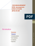 Methods For Measurement OF BENZENE, Benzopyrene Toluene & Xylene (BTX) in Air