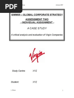 A Case Study: Simm05 - Global Corporate Strategy Assessment Two - Individual Assignment