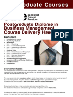 New Course Delivery PDBM