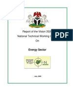 Energy Sector Report - Vision 2020