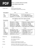 Academic Writing - Handout