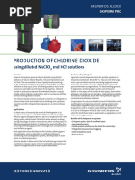 Production of Chlorine Dioxide: Using Diluted Naclo and HCL Solutions