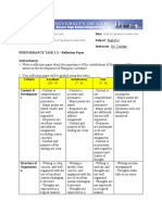 Name: Date: Grade/Strand/Section: Subject: English 4 Instructor: Ms. Cantago PERFORMANCE TASK 1.3 - Reflection Paper Instruction(s)