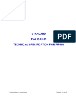 ST - 13.01.05 Technical Specification For Piping