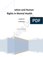 Human Rights and Mental Health Service User Participation