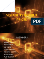 Volatility in Gold Prices