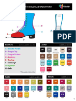 Riedell 172 Colorlab Order Form: Leather Boot Parts