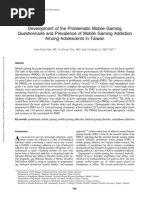 2019 Developmentofthe PMGQand Prevalenceof Mobile Gaming Addiction Among Adolescentsin Taiwan Cyberpsychol Behav Soc Netw