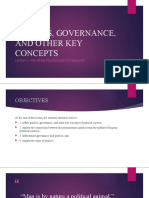 Politics, Governance, and Other Key Concepts