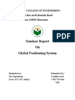 Seminar Report On Global Positioning System