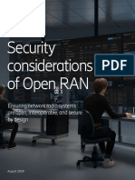 Security Considerations Open Ran