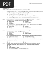 Bias and Sampling Worksheet: Identify The Choice That Best Completes The Statement or Answers The Question