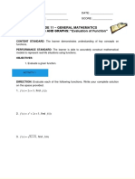 Activity Sheet 3 - Gr.11 - Evaluation of Function