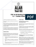 Tool Kit: FSF ALAR Briefing Note 1.3 - Golden Rules