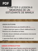 CHAPTER 2 LESSON 6 - Rizal Life, Works, and Writings