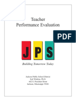 Teacher Performance Evaluation: Building Tomorrow Today