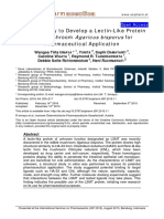 In Silico Study To Develop A Lectin-Like Protein From Mushroom Agaricus Bisporus For Pharmaceutical Application