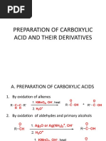 Preparation of Carboxylic Acid and Their Derivatives