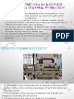 Importance of Hardness Test in Material Production