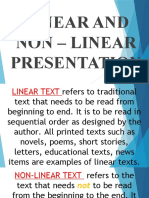 Linear and Non-Linear