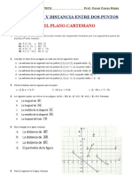 Punto Medio y Distancia Entre Dos Puntos - 1er Grado