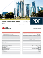 HSBC Qatar - Personal Banking Tariff