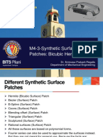 M4 3 Synthetic Surface Modeling Bicubic Hermite Patch